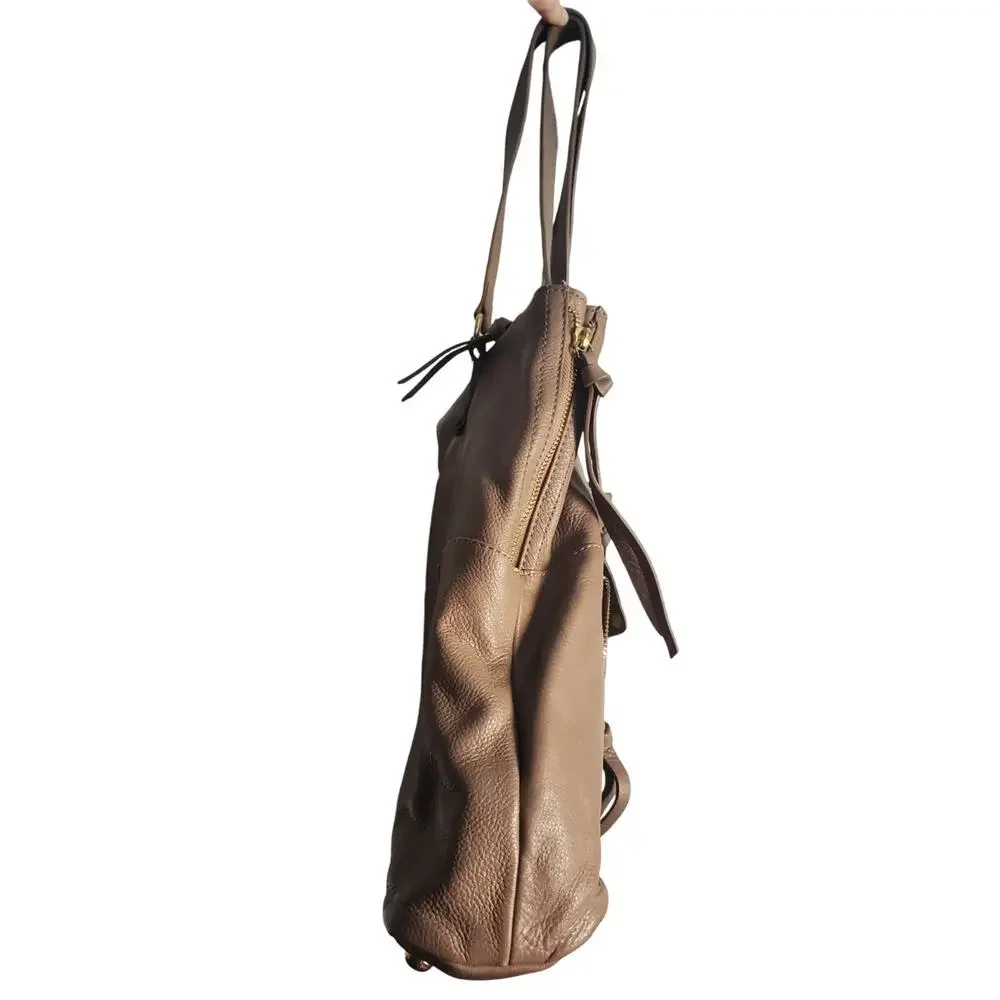 Kooba Everette Leather Tote Handbag Taupe